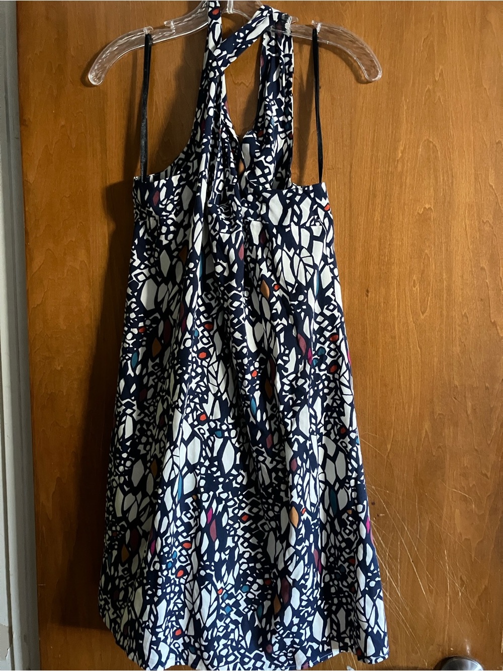 Edme & esyllte Size S Sleeveless Crossed Straps Stsined Glass Dress